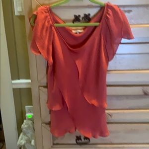 Coral blouse